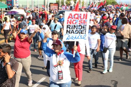 Nicaragüenses ratifican compromiso por la paz, la justicia y el resurgir de la Nación