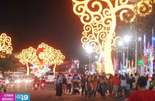 Familias visitan Altares a la Virgen en Avenida de Bolívar a Chávez