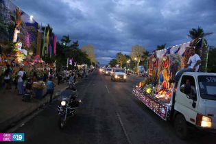 Altares móviles recorren Managua
