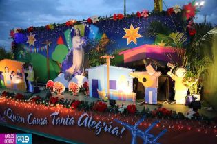 Altares móviles recorren Managua