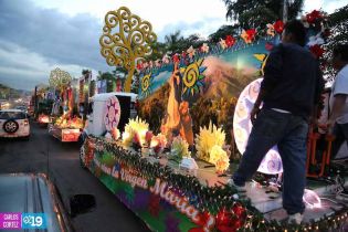 Altares móviles recorren Managua