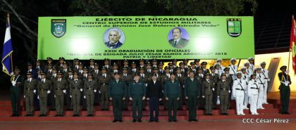 XXIII Graduación del Centro Superior de Estudios Militares “General José Dolores Estrada” del Ejército de Nicaragua