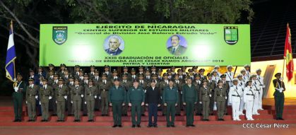 XXIII Graduación del Centro Superior de Estudios Militares “General José Dolores Estrada” del Ejército de Nicaragua