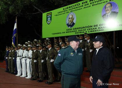 XXIII Graduación del Centro Superior de Estudios Militares “General José Dolores Estrada” del Ejército de Nicaragua