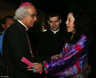 Presidente Daniel y Compañera Rosario se reúnen con Enviado Especial del Papa, Cardenal Nicolás de Jesús López