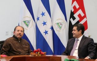 Presidente Daniel recibe a presidente electo de Honduras, Juan Orlando Hernández