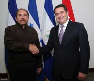 Presidente Daniel recibe a presidente electo de Honduras, Juan Orlando Hernández