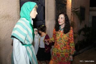 Compañera Rosario supervisa avances en instalación del Belén en Parque Luis Alfonso Velásquez