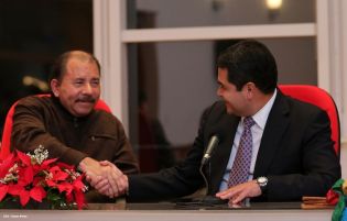 Presidente Daniel recibe a presidente electo de Honduras, Juan Orlando Hernández