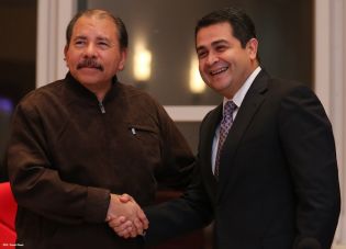 Presidente Daniel recibe a presidente electo de Honduras, Juan Orlando Hernández