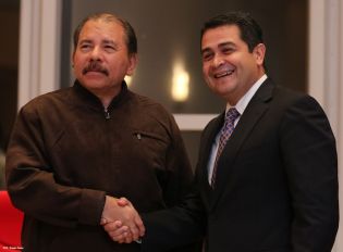 Presidente Daniel recibe a presidente electo de Honduras, Juan Orlando Hernández