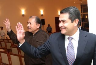 Presidente Daniel recibe a presidente electo de Honduras, Juan Orlando Hernández