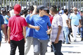 Así se vivió el estadio virtual en el Polideportivo Alexis Argüello