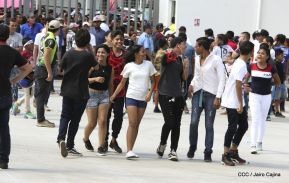 Así se vivió el estadio virtual en el Polideportivo Alexis Argüello