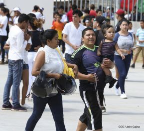 Así se vivió el estadio virtual en el Polideportivo Alexis Argüello