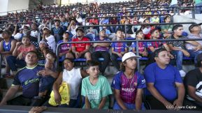 Así se vivió el estadio virtual en el Polideportivo Alexis Argüello