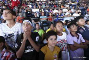 Así se vivió el estadio virtual en el Polideportivo Alexis Argüello