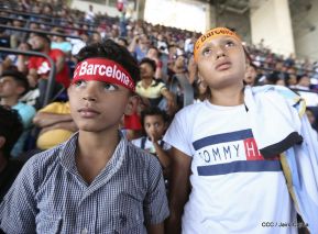 Así se vivió el estadio virtual en el Polideportivo Alexis Argüello