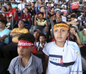 Así se vivió el estadio virtual en el Polideportivo Alexis Argüello