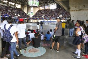 Así se vivió el estadio virtual en el Polideportivo Alexis Argüello