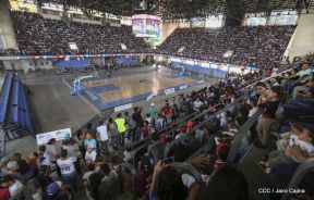 Así se vivió el estadio virtual en el Polideportivo Alexis Argüello