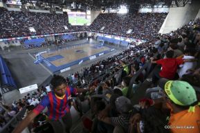 Así se vivió el estadio virtual en el Polideportivo Alexis Argüello