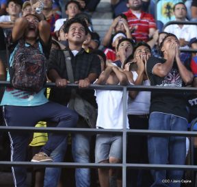 Así se vivió el estadio virtual en el Polideportivo Alexis Argüello