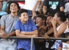 Así se vivió el estadio virtual en el Polideportivo Alexis Argüello