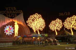 Compañera Rosario supervisa instalación de Ciudad Belén y Parque de la Niñez Feliz  