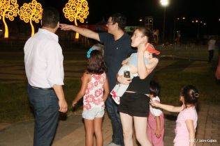 Compañera Rosario supervisa instalación de Ciudad Belén y Parque de la Niñez Feliz  