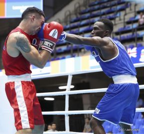 Pre-Panamericano de boxeo olímpico en el polideportivo Alexis Argüello