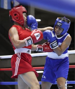 Pre-Panamericano de boxeo olímpico en el polideportivo Alexis Argüello