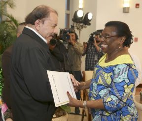  Nuevos embajadores entregaron cartas credenciales al presidente Daniel Ortega