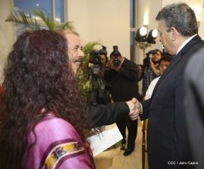  Nuevos embajadores entregaron cartas credenciales al presidente Daniel Ortega