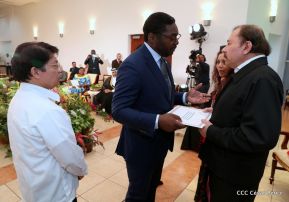  Nuevos embajadores entregaron cartas credenciales al presidente Daniel Ortega