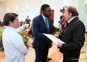  Nuevos embajadores entregaron cartas credenciales al presidente Daniel Ortega