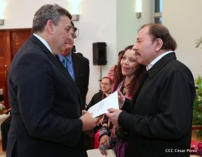  Nuevos embajadores entregaron cartas credenciales al presidente Daniel Ortega