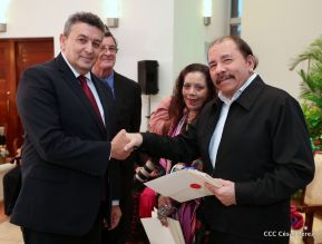  Nuevos embajadores entregaron cartas credenciales al presidente Daniel Ortega