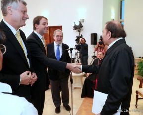  Nuevos embajadores entregaron cartas credenciales al presidente Daniel Ortega