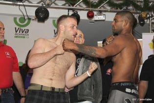 Pesaje de Ricardo El Matador Mayorga y Checho Ortiz