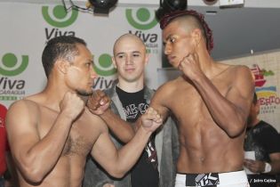 Pesaje de Ricardo El Matador Mayorga y Checho Ortiz