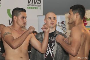 Pesaje de Ricardo El Matador Mayorga y Checho Ortiz