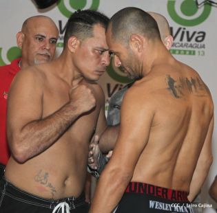 Pesaje de Ricardo El Matador Mayorga y Checho Ortiz