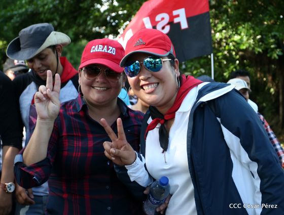 Así se conmemoró 40 años del repliegue de Diriamba a San Gregorio