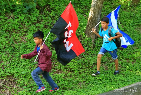 Así se conmemoró 40 años del repliegue de Diriamba a San Gregorio