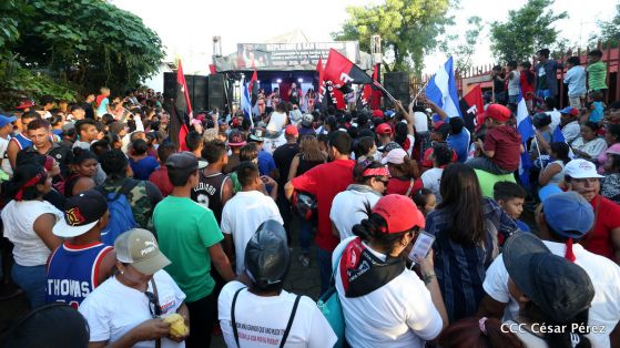 Así se conmemoró 40 años del repliegue de Diriamba a San Gregorio