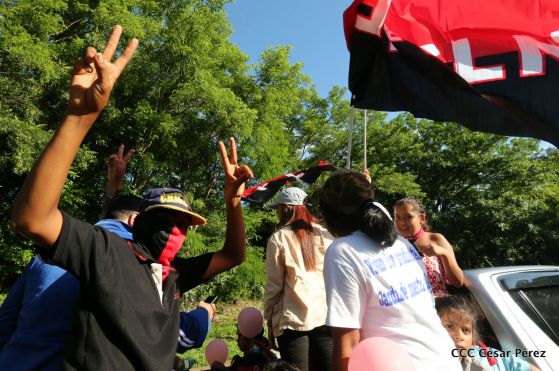 Así se conmemoró 40 años del repliegue de Diriamba a San Gregorio