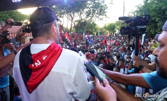 Así se conmemoró 40 años del repliegue de Diriamba a San Gregorio