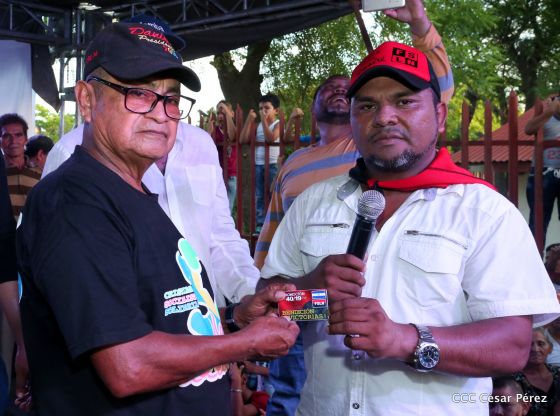 Así se conmemoró 40 años del repliegue de Diriamba a San Gregorio