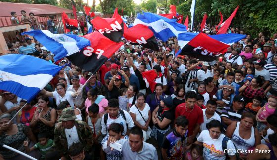 Así se conmemoró 40 años del repliegue de Diriamba a San Gregorio